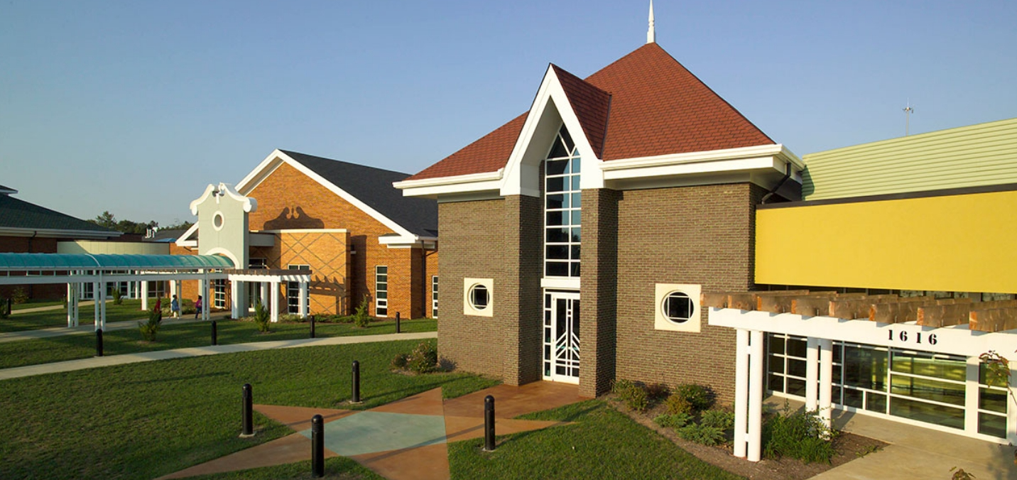 Hidden Valley High School entrance, Roanoke, Virginia