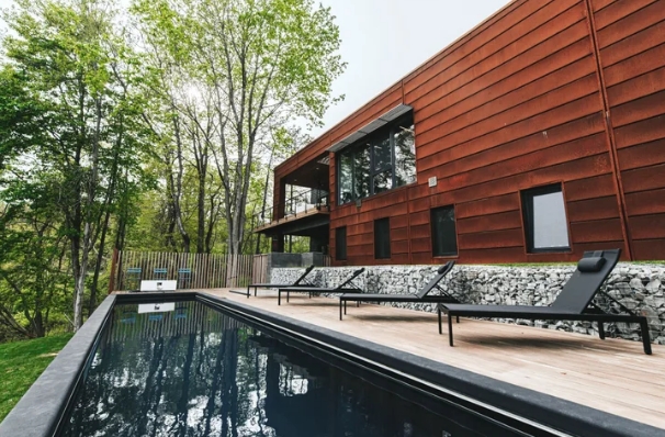 Legacy Project rear elevation and pool, Sewickley, Pennsylvania