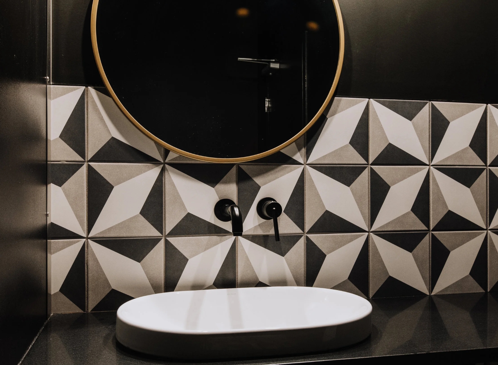 Quantum Spirits &mdash; Restroom tile