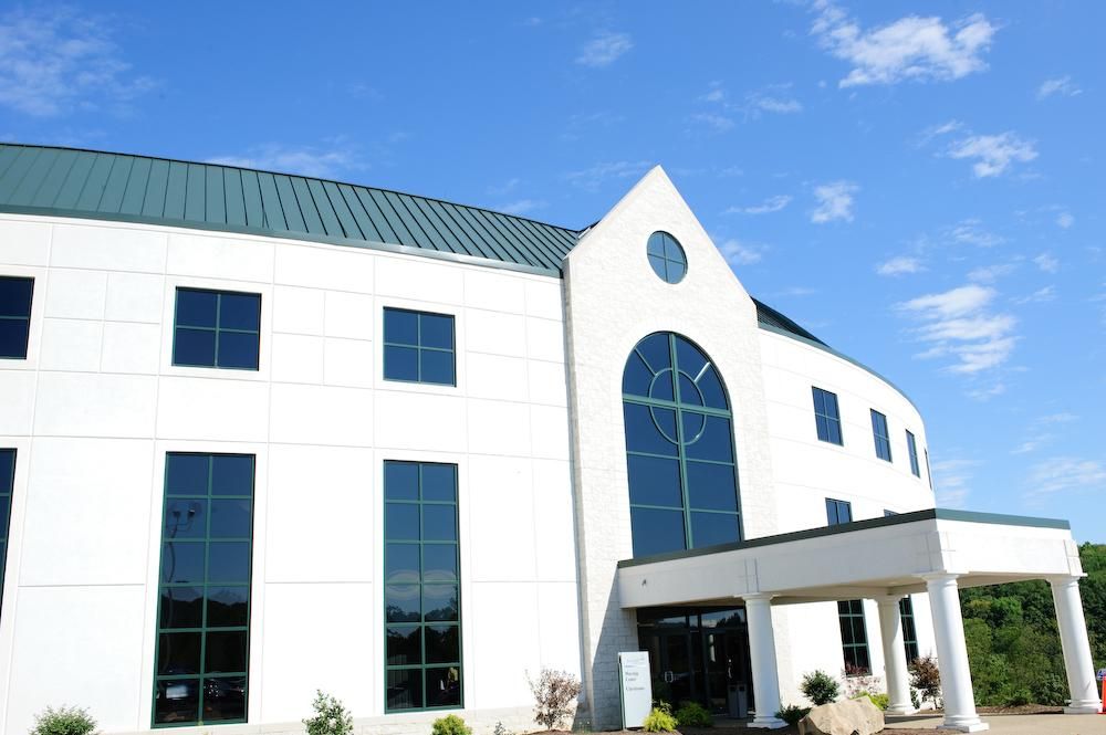 South Hills Bible Chapel sanctuary addition exterior, McMurray, Pennsylvania